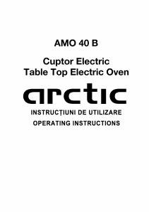 Manual Arctic AMO 40 B Oven