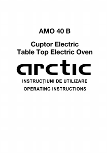 Bruksanvisning Arctic AMO 40 B Ugn