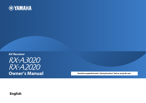 Handleiding Yamaha RX-A2020 Receiver