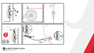 كتيب مصباح دراجة هوائية Arco Rear Spanninga