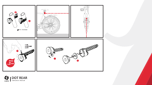 Manual de uso Spanninga Dot Rear Faro bicicleta