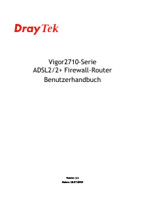 Bedienungsanleitung DrayTek Vigor2710 Series Modem