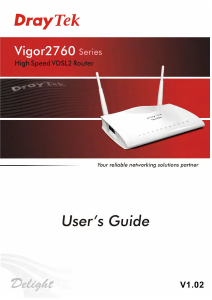 Handleiding DrayTek Vigor2760 Series Modem