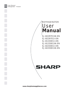 Bruksanvisning Sharp SJ-B1330E1W-EN Kyl-frys