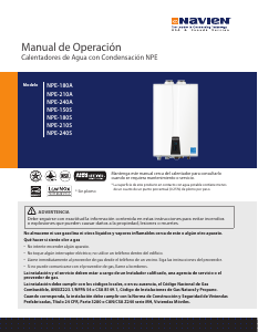 Manual de uso Navien NPE-240A Caldera de gas