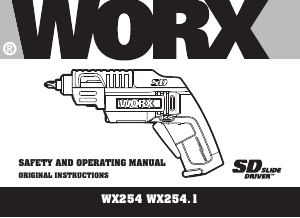 Manual Worx WX254.1 Screw Driver