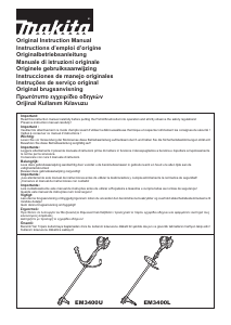 Manual Makita EM3400L Grass Trimmer