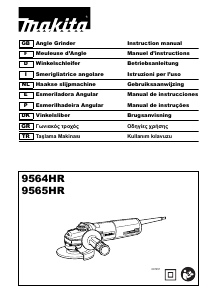 Handleiding Makita 9564HR Haakse slijpmachine