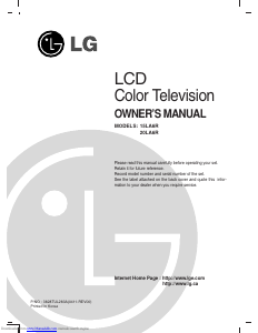 Handleiding LG 15LA6R LCD televisie