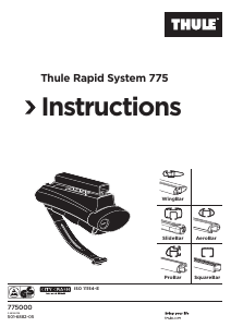 मैनुअल Thule Rapid System 775 रूफ बॉर