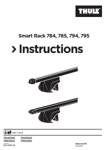 Használati útmutató Thule Smart Rack 784 Tetősáv
