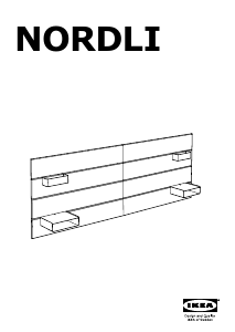 Bruksanvisning IKEA NORDLI (140-160) Hodegavl