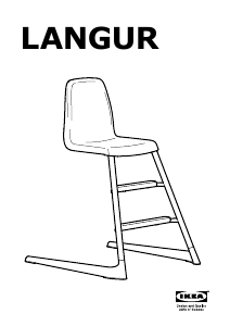 Rokasgrāmata IKEA LANGUR Bērnu augstais krēsls