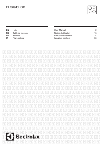 Manuale Electrolux EHS6940HOX Piano cottura