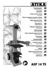 Manual Atika ASP 14 TS Mașină de spintecat