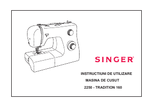Manual Singer 2250 Tradition 160 Mașină de cusut
