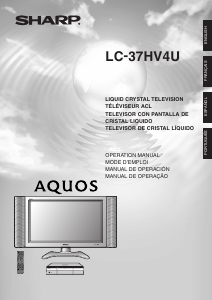 Handleiding Sharp AQUOS LC-37HV4U LCD televisie