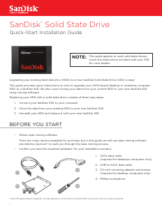 Handleiding SanDisk SSD Plus N SSD