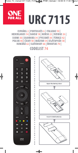 Manual One For All URC 7115 Evolve TV Remote Control