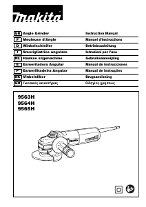 Manual de uso Makita 9565H Amoladora angular