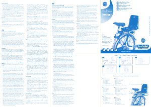 Brugsanvisning Bobike junior+ Cykelstol