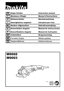 Handleiding Makita M9002 Haakse slijpmachine