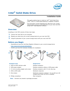 Handleiding Intel 545s SSD