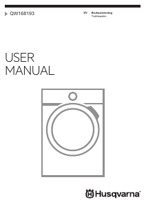 Bruksanvisning Husqvarna QW168193 Tvättmaskin