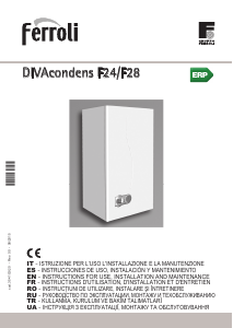 Посібник Ferroli DIVAcondens F24 Газовий котел