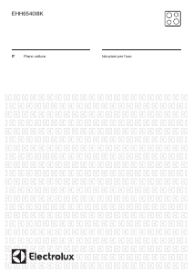 Manuale Electrolux EHH6540I8K Piano cottura