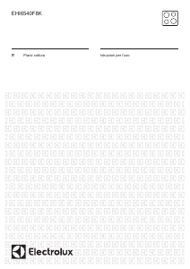 Manuale Electrolux EHI6540F8K Piano cottura