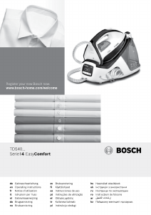 Manual Bosch TDS4050 Fier de călcat