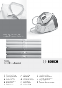 Bruksanvisning Bosch TDS6150 Strykejern