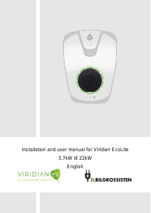 Bruksanvisning Viridian EcoLite Hemmaladdare