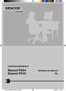 Instrukcja Sencor Element P004 Telefon komórkowy