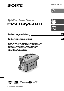 Bedienungsanleitung Sony DCR-DVD202E Camcorder