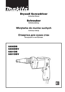 Instrukcja Makita 6800DBV Wkrętarka