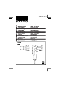 Manual Makita 6905B Chave de impacto
