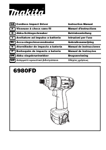 Manual Makita 6980FD Chave de impacto