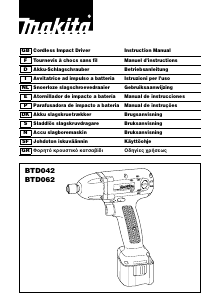 Manual Makita BTD062 Chave de impacto