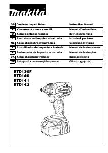Manual Makita BTD141 Chave de impacto
