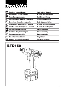 Manual Makita BTD150 Chave de impacto