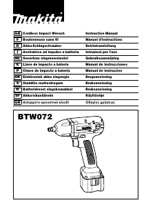 Manual Makita BTW072 Impact Wrench