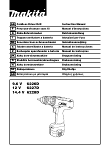 Käyttöohje Makita 6227D Porakone-ruuvinväännin