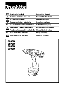 Manual de uso Makita 6270D Atornillador taladrador