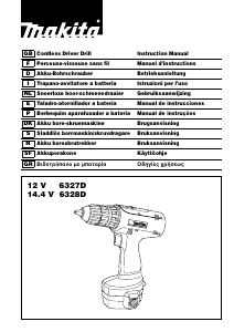 Käyttöohje Makita 6327D Porakone-ruuvinväännin