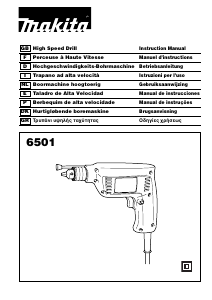Bruksanvisning Makita 6501 Borrskruvdragare