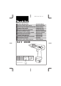 Käyttöohje Makita 6503D Porakone-ruuvinväännin