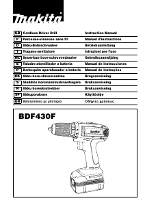 Manual de uso Makita BDF430F Atornillador taladrador