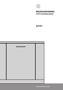 Bruksanvisning Gorenje GDV660 Oppvaskmaskin